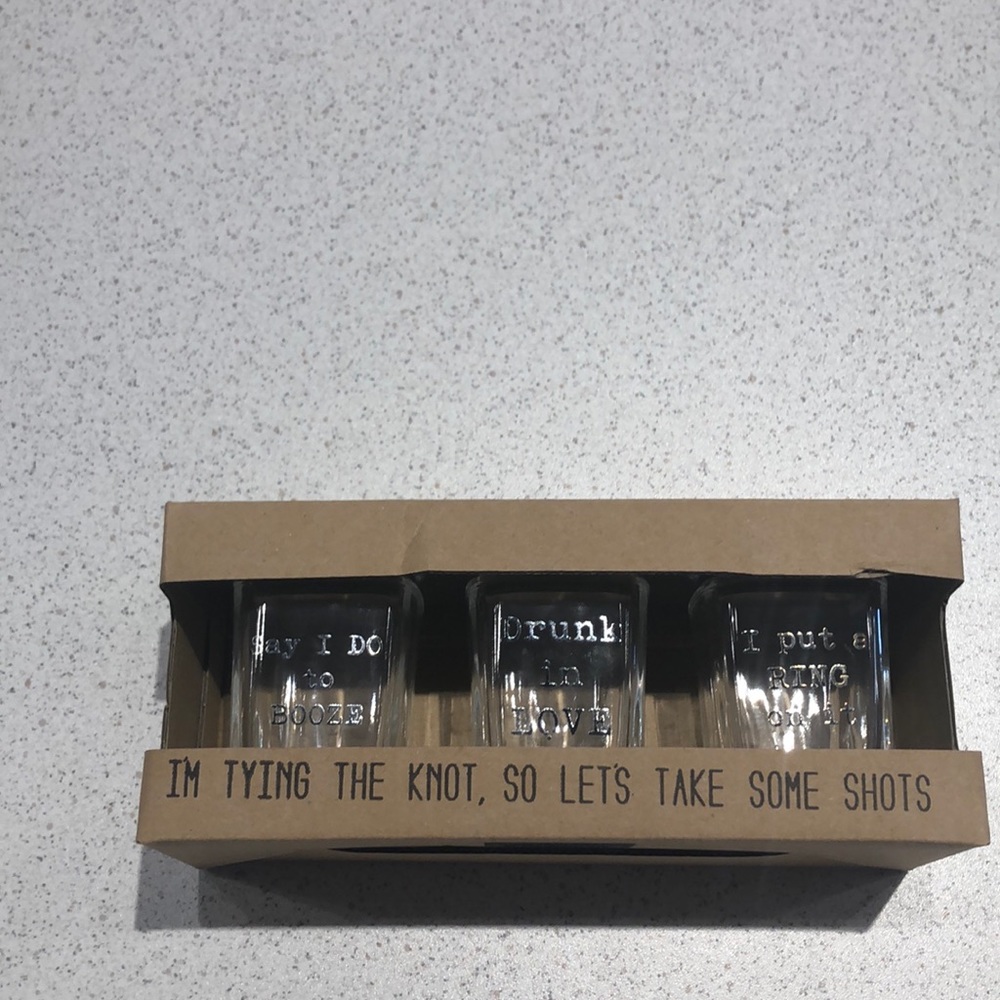 🌟SALE🌟”I Do” Shot Glasses